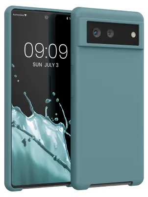 Produktbild von kwmobile Handyhülle für Google Pixel 6 Hülle - Case Silikon - Kabelloses Laden - Schutzhülle Cover in Antique Stone