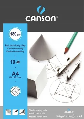 Produktbild von Technikblock A4 weiß 10 Blatt