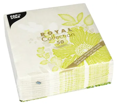 Produktbild von Servietten "ROYAL Collection" 1/4-Falz 40 cm x 40 cm grün "Annabel"