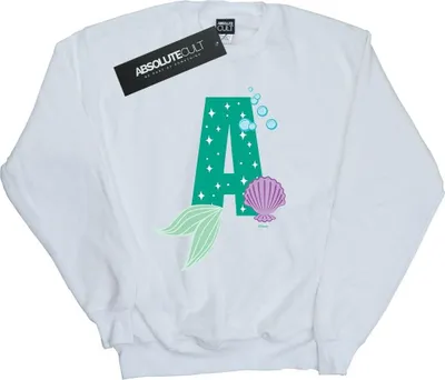 Produktbild von Disney - "Alphabet A Is For Ariel" Sweatshirt für Damen BI50651 (M) (Weiß)