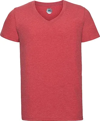 Produktbild von HD Herren T-Shirt mit V-Ausschnitt | ® - Farbe: Red Marl - Größe: 3XL