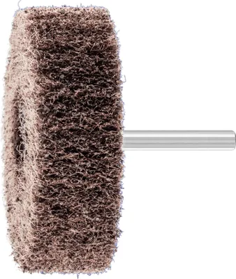 Produktbild von PFERD TOOLS POLINOX Vlies-Schleifstift PNL Ø 80x25 mm Schaft-Ø 6 mm A100 für Feinschliff und Finish