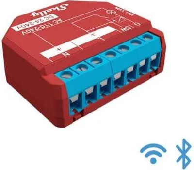 Produktbild von Shelly Plus 1PM, WLAN + Bluetooth Schaltaktor mit Messfunktion