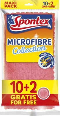 Productafbeelding van SPONTEX MF ECO microvezeldoeken, 10+2 stuks, artikelnummer 19700166...