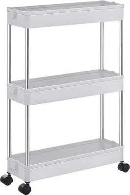 Produktbild von Famanu Küchenwagen Stabiler Servierwagen mit Rollen - 40 x 13,5 x 60 cm
