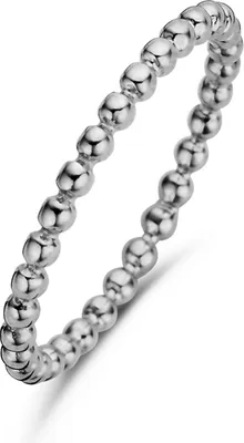 Produktbild von New Bling 9NB-0289 50 Zilveren Dames bolletjes Ring - maat 50 - Zilverkleurig