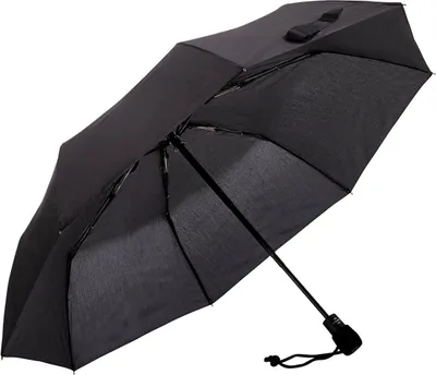 Produktbild von Regenschirm Wanderschirm Taschenschirm Trekking Automatik Leicht Windproof Schwarz