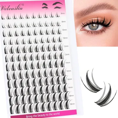 Produktbild von Wimpernsträhnen Manga C Curl 8-16mm Gemischt 120 Stück DIY Wimpernverlängerung