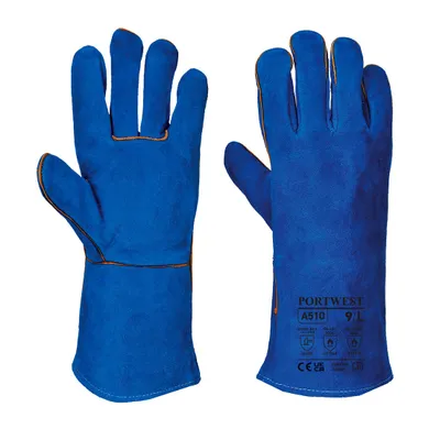 Image de Portwest A510 Gants à manchette pour soudeurs Blue Gr. XL