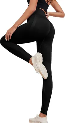 Produktbild von Naadloze, aansluitende sportshort voor dames met hoge taille – fitnessshort – yogabroek