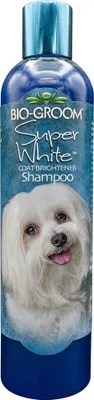 Immagine prodotto di BioGroom Super White shampoo per cani - Per manti bianchi e chiari, concentrato 1:8, 355 ml (diluito 3,2 L - 90 lavaggi)