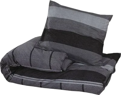 Produktbild von （Robust Möbel） Bettwäsche-Set Dunkelgrau 140x200cm Baumwolle - Bettwäschen CL300960 - Bettwäschen