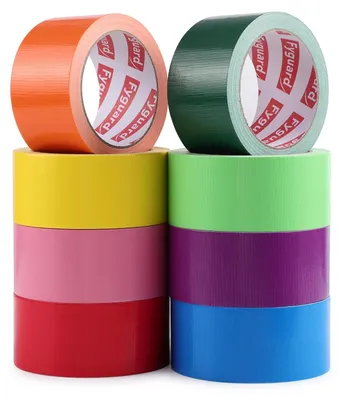 Imagen del producto de Cinta adhesiva de color, 8 rollos, 48 mm x 15 m, resistente al agua, para proyectos creativos