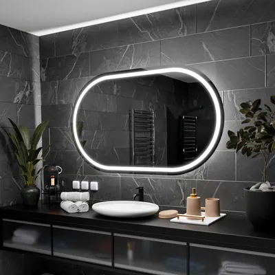 Produktbild von Badspiegel mit LED Beleuchtung - Palermo - 120 cm, 60 cm