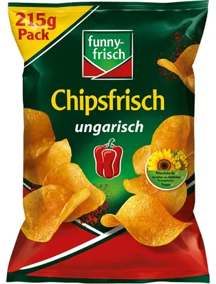Obrázek produktu pro funny frisch Chipsfrisch maďarský s příchutí kouřové papriky 215g