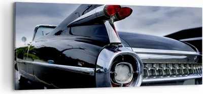 Produktbild von Bild auf Leinwand - Leinwandbild - Auto Retro Himmel - 120x50cm - Wand Bild - Wanddeko - Wandbilder - Leinwanddruck - Bilder - Kunstdruck - Wanddekoration - Leinwand bilder - Wandkunst - AB120x50-0159