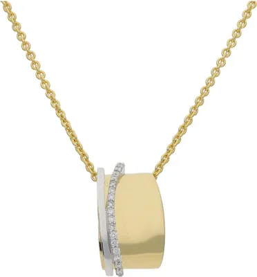 Produktbild von JuwelmaLux Anhänger 585 Gold- und Weißgold mit Brillanten JL24-02-0097