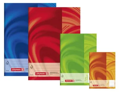 Produktbild von BRUNNEN Vokabelheft rot, blau, orange oder grün Lineatur 53 liniert DIN A5 ohne Rand, 32 Blatt