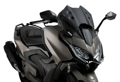 Image de PUIG 22048J Pare-brise V-Tech Line Sport  adapté au KYMCO AK550 PREMIUM Noir mat