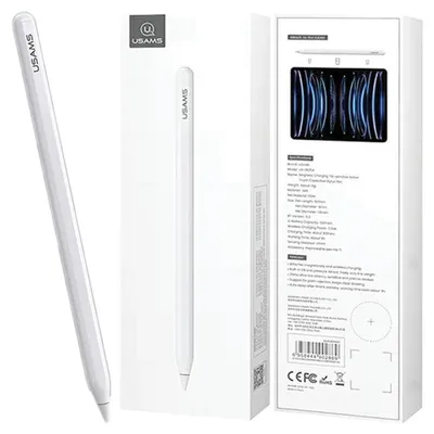 Immagine prodotto di Usams Magnetic Active Touchsensitive Pen Stylus Bianco/Bianco Zb254Drb01 (Us-Zb254)