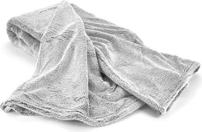 Produktbild von heimtexland ® Melange Wohndecke Flanell Super Soft Decke Meliert 200x150 Kuscheldecke Typ826 Silber-Grau