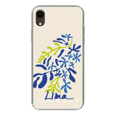 Produktbild von MuchoWow® Handyhülle Schutzhülle Hülle für iPhone XR Blume - Blätter - Lima Silikon Softcase Handy Hülle - Schutzdeckel