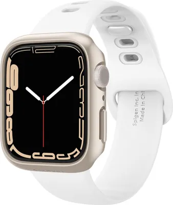 Produktbild von Spigen Apple Gehuse Thin Fit Watch 4/5/6/7/SE/8/9 40/41mm Starlight