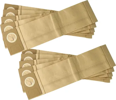 Produktbild von vhbw 10x Staubbeutel kompatibel mit Lindhaus RX 380, RX 4, RX 450 e, RX Hepa 450, RX eco Force, PH 4, Pro Hepa Staubsauger - 26cm x 9,9cm braun