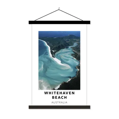 Produktbild von MuchoWow® Textilposter Australien - Strand - Meer 40x60 cm mit schwarzem Rahmen - Wanddekorationen