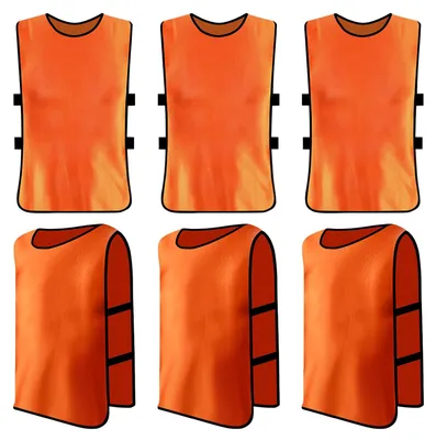 Image de Solidchoice - Lot de 6 maillots d'entraînement de football pour enfants