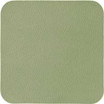 Immagine prodotto di ASA Selection, set di 4 sottobicchieri in pelle, colore verde chiaro, 10 x 10 cm