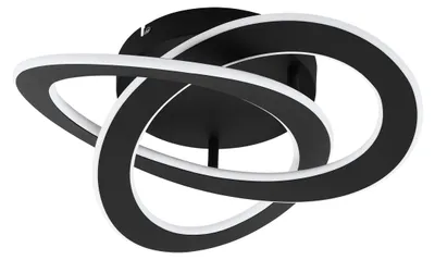 Immagine prodotto di Plafoniera Moderna Rolimare Alluminio Nero Luce Led Integrato 35W