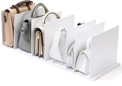 Produktbild von Organisierte Akryltaschenhalter - 8 Stück - weiß