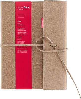 Produktbild von transotype Notizbuch "senseBook FLAP" Large kariert 135 Seiten