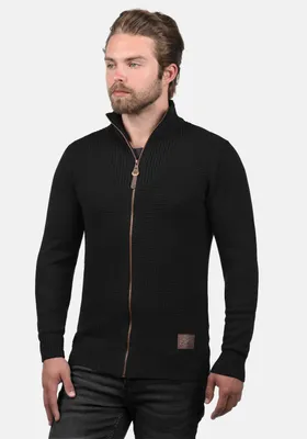 Produktbild von SOLID SDTristian Herren Strickjacke Cardigan Feinstrick Pullover mit Stehkragen Reißverschluss Baumwollmischung Regular fit