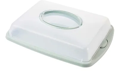 Produktbild von Kuchen Transport Box Haube Party Container eckig  Tragegriff