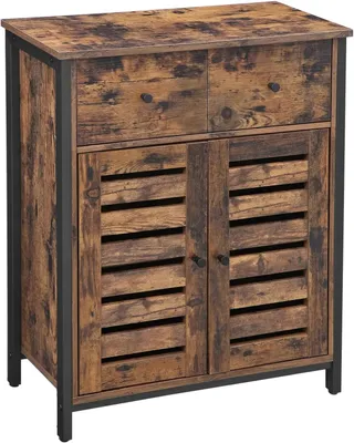 Produktbild von Sideboard - Kommode - Mit Regalboden und Schublade - 70x30x80 cm - Für Wohnzimmer - Braun