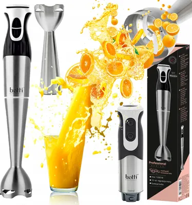 Zdjęcie produktu dla Blender Ręczny Mikser Rozdrabniacz Robot Moc 1200W Turbo Regulacja Prędkości