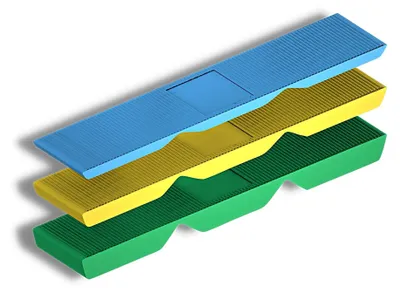 Immagine prodotto di MIX, cunei in plastica, 2/4/6 mm, confezione da 150 pezzi
