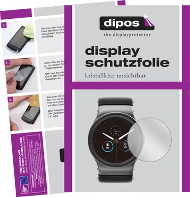 Produktbild von 6x Schutzfolie für Uhr 52 mm Durchmesser klar Displayschutzfolie Folie Display Schutz dipos