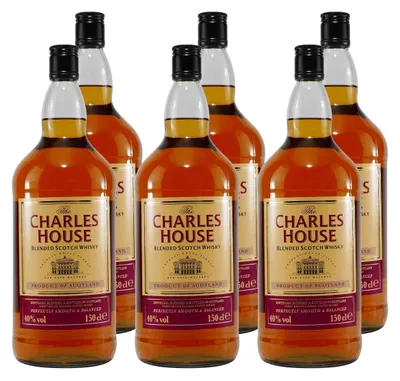 Produktbild von Charles House Blended Scotch Whisky (6 x 1,5L)