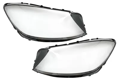 Imagen del producto de Lentes para faros delanteros para Mercedes Clase S W222, modelo restyling de 2017 a 2020, color transparente.