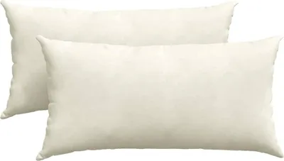 Obrázok produktu pre vidaXL Vankúš na pohovku 2 kusy krémový 80 x 40 cm manšestrová látka