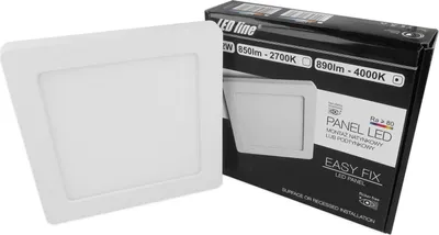 Obrázek produktu pro 12W LED panel Ultra Slim 14mm stropní svítidlo pro povrchovou montáž Bodové světlo Neutrální bílá 850 lumenů Úhlové světlo