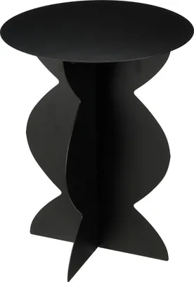 Produktbild von Mica Decorations Rafi Beistelltisch - H50 x Ø40 cm - Eisen - Schwarz