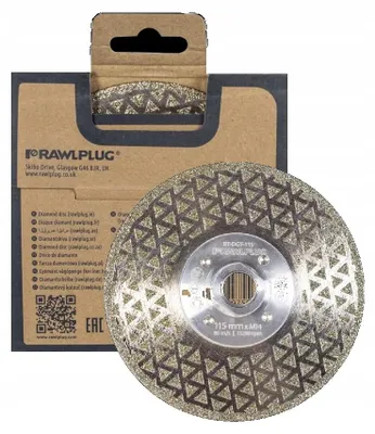 Produktbild von Rawlplug Diamanttrennscheibe für Keramik und Stein M14 115mm