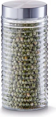 Immagine prodotto di Contenitore per alimenti Zeller, vetro/acciaio inox, 10,5x17,5 cm, trasparente/argento