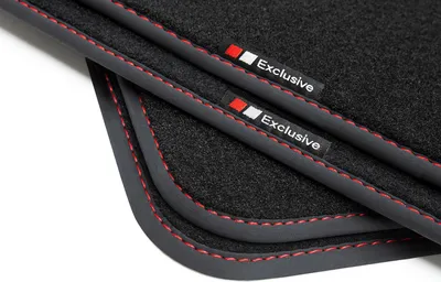 Produktbild von Exclusive Design Fußmatten passend für Kia Ceed 3 XCeed / Limo / Kombi 2018-, Naht:Rot