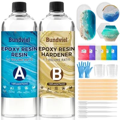 Produktbild von Epoxidharz mit Härter 1000ml/32oz, Epoxidharz Set Anfänger - 1: 1 Verhältnis Premium Harz Kristallklares Gießharz