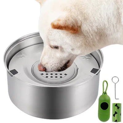 Produktbild von Wassernapf für Hunde 3 l, Edelstahl, für unterwegs